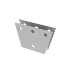 Par de Placas Igualadoras de con Perforaciones para 3 Retenidas. Galvanizado por Inmersión en Caliente.