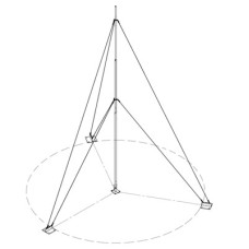 Kit con Mástil Telescópico de 15 m con Accesorios de Instalación (No incluye retenida).