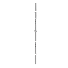 Mástil seccionado de 10.30 m x 48 mm ced 30, galvanizado por inmersión caliente.