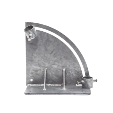 Base para Mástil con Ajuste de Ángulo. Diámetros de Mastil: 1