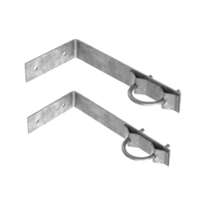 Juego de 2 Herrajes de Pared para Sujeción de Mástil (1-1/4