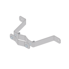 Herraje de Pared Liviano (1 pza) para Sujeción de Mástil  1