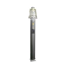 Mástil Telescópico Neumático de 12 metros con Compresor y Accesorios.