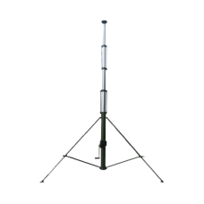 Mástil Telescópico Retraible Manual de 12 metros con Accesorios. Incluye Tripie.