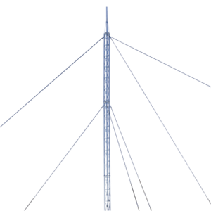 Kit de Torre Arriostrada de Techo de 12 m con Tramo STZ30 Galvanizado Electrolítico (No incluye retenida).