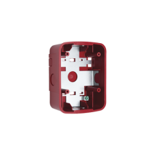 Caja de Montaje en Pared para Bocina y Bocina con Lampara Estroboscopica y para montaje en Techo de Bocinas, Color Rojo