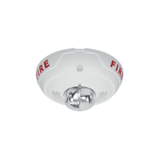 Bocina con Lámpara Estroboscópica, Montaje en Techo, Color Blanco, Nuevo Diseño Moderno y Elegante y Menor Consumo de Corriente