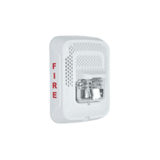 Bocina con Lámpara Estroboscópica, Montaje en Pared, Color Blanco, Nuevo Diseño Moderno y Elegante y Menor Consumo de Corriente