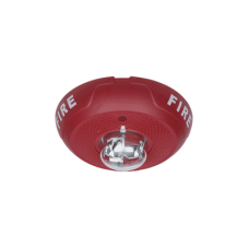 Sirena con Lámpara Estroboscópica, Montaje en Techo, Nivel de Candelas Seleccionable, Color Rojo, Nuevo Diseño Moderno y Elegante y Menor Consumo de Corriente