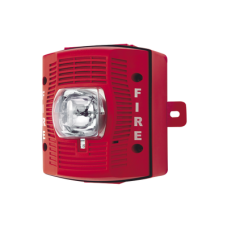 Bocina con Lámpara Estroboscópica para Exterior, con Configuración Estroboscópica Seleccionable, Color Rojo Bocina con Lámpara Estroboscópica para Exterior, con Configuración Estroboscópica Seleccionable, Color Rojo