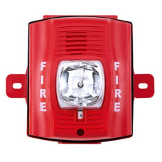 Sirena con Lámpara Estroboscópica / para Exterior / a 2 Hilos / Montaje en Pared / 12 o 24 Vcd / Configuración Estroboscópica Seleccionable / Texto en Inglés / Incluye Caja de Montaje / Color Rojo Sirena con Lámpara Estroboscópica / para Exterior / a 2 Hilos / Montaje en Pared / 12 o 24 Vcd / Configuración Estroboscópica Seleccionable / Texto en Inglés / Incluye Caja de Montaje / Color Rojo