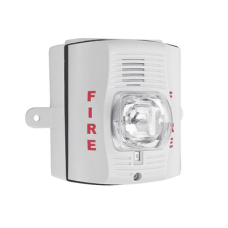 Sirena con Lámpara Estroboscópica para Exterior / a 2 Hilos / Configuración Estroboscópica Seleccionable / Color Blanco Sirena con Lámpara Estroboscópica para Exterior / a 2 Hilos / Configuración Estroboscópica Seleccionable / Color Blanco