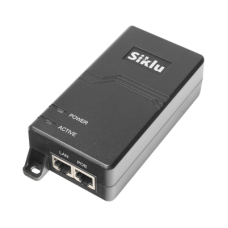 Inyector PoE Pasivo, 1 Gbps, 60 W, 55 Vcc, 100-240 Vca, Cable CA 