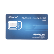 SIM SYSCOM 2 GB mensual para dispositivos móviles 3G/4G (Telcel) 1 año de servicio (solo datos)