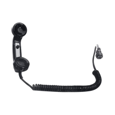 Auricular Tipo Telefónico para Radios de Locomotora, Botón PTT de uso Rudo, Cable Espiral y Conector AAR Auricular Tipo Telefónico para Radios de Locomotora, Botón PTT de uso Rudo, Cable Espiral y Conector AAR