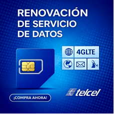 Renovación de plan anual de servicio de 2GB para SIM TELCEL