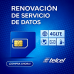 Renovación de plan anual de servicio de 2GB para SIM TELCEL