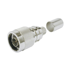 Conector N Macho Plegable con Pin Cautivo para cable LMR de 75 Ohms
