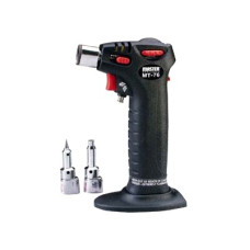 Antorcha MASTER MT-76 de Gas Butano, auto-ignicion, flama ajustable e incluye dos accesorios para uso de cautin.