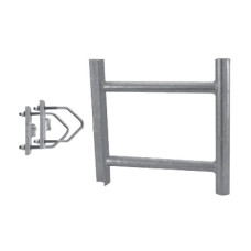 Montaje de Soporte Lateral en Forma de H para Instalar Antenas Colineales de Fibra de Vidrio a una Separación de 38 cm. de la Torre. Montaje de Soporte Lateral en Forma de H para Instalar Antenas Colineales de Fibra de Vidrio a una Separación de 38 cm. de la Torre.