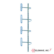 Antena Base VHF, de 4 Dipolos, rango de frecuencia 138 - 174 MHz.