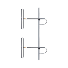 Antena Base de 2 Dipolos para 138-174 MHz, 3 dB de Ganancia, N Macho Antena Base de 2 Dipolos para 138-174 MHz, 3 dB de Ganancia, N Macho