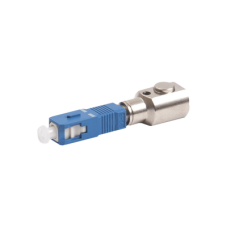 Adaptador de Fibra Óptica Desnuda para Realizar Mediciones y Pruebas en Hilos de Fibra sin Conector