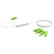 Splitter (Divisor Óptico) tipo PLC, 1x4, conectores SC/APC Splitter (Divisor Óptico) tipo PLC, 1x4, conectores SC/APC