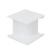 Esquinero interior blanco de PVC auto extinguible, para canaleta PT48 (6120-01002