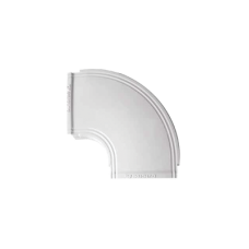 Curva horizontal color blanco para canaleta THR40