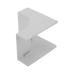 Esquinero interior color blanco de PVC auto extinguible, para canaleta TMK1735, TMK1735SD (5320-02001) Esquinero interior color blanco de PVC auto extinguible, para canaleta TMK1735, TMK1735SD (5320-02001)