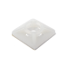 Base Autoadherible para Cinchos Práctica y Eficiente para la Organización y Fijación de Cables, Fabricada en Nylon Resistente y de Color Natural con una Medida de 19x19 mm, Paquete con 100 Piezas (4210-00001)