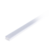 Canaleta blanca con tapa transparente de PVC auto extinguible, ideal para colocar iluminación tipo Led, sin división, 20 x 10 mm, tramo de 2.5 m 
