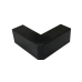 Esquinero Exterior Color Negro de PVC Auto Axtinguible, Para Canaleta TMK-1720-N-CC (5210-02003)