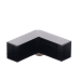 Esquinero Exterior Color Negro de PVC Auto Axtinguible, Para Canaleta TMK-1720-N-CC (5210-02003)
