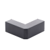 Esquinero Exterior Color Negro de PVC Auto Axtinguible, Para Canaleta TMK-1720-N-CC (5210-02003)