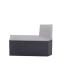Esquinero Exterior Color Negro de PVC Auto Axtinguible, Para Canaleta TMK-1720-N-CC (5210-02003)