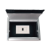 Caja universal vacía de 1 módulo para instalación en escritorio (voz, datos, vídeo, contactos eléctricos), (No incluye accesorios)
