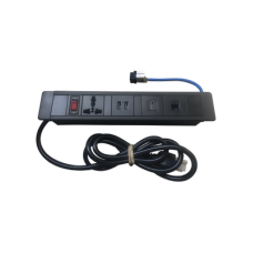 Hub para escritorio color negro, con 1 Puerto HDMI Hembra-Hembra, 1 Conector RJ45 Cat6, 2 Puertos USB 5V DC /2 A, y 1 Contacto eléctrico universal (11100-00001) Hub para escritorio color negro, con 1 Puerto HDMI Hembra-Hembra, 1 Conector RJ45 Cat6, 2 Puertos USB 5V DC /2 A, y 1 Contacto eléctrico universal (11100-00001)