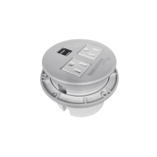 Multicontactos / USB empotrable color blanco, no incluye cable de poder