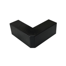 Esquinero Exterior Color Negro de PVC Auto Axtinguible, Para Canaleta TMK-1720-N-CC (5210-02003)