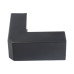 Esquinero Exterior Color Negro de PVC Auto Axtinguible, Para Canaleta TMK-1720-N-CC (5210-02003)