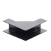 Esquinero Interior Color Negro de PVC Auto Axtinguible, Para Canaleta TMK-1720-N-CC (5220-02003)