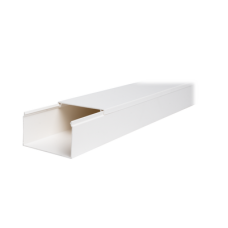 Canaleta TMK-4577 en PVC Blanco Autoextinguible: Solución Segura y Estética para Entornos Interiores, con Gran Capacidad de Resguardo de Cables, Medidas : 45 mm x 77 mm x 2.5 m (5500-01250)