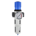 Regulador de Filtro Neumático / Puerto G1/2´´ / Presión Máxima Entrada 230 psi / Presión Máxima Salida 175 psi / Caudal Máximo 3500 l/min / Precisión Filtro 40 μm
