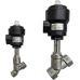 Válvula de Asiento Angular Neumática 2 Vías / Accionamiento Simple Normalmente Cerrada / Conexión 3/4