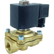 Válvula Solenoide 2W3 / 2 Posiciones 2 Puertos / Normalmente Cerrada / Levantamiento Directo / Latón / 1