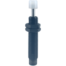 Amortiguador Industrial NTA-AC0806-2 / Autocompensación / Roscado M8x1.0 / Carrera 6 mm / Absorción de Impactos