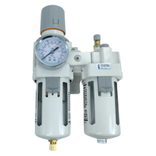 Lubricador y Regulador de Filtro / Puerto G1/2´´ / Presión Máxima 150 psi / Caudal Máximo 5500 l/min / Precisión Filtro 40µm Lubricador y Regulador de Filtro / Puerto G1/2´´ / Presión Máxima 150 psi / Caudal Máximo 5500 l/min / Precisión Filtro 40µm