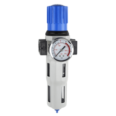 Regulador de Filtro Neumático / Puerto G1/2´´ / Presión Máxima Entrada 230 psi / Presión Máxima Salida 175 psi / Caudal Máximo 3500 l/min / Precisión Filtro 40 μm Regulador de Filtro Neumático / Puerto G1/2´´ / Presión Máxima Entrada 230 psi / Presión Máxima Salida 175 psi / Caudal Máximo 3500 l/min / Precisión Filtro 40 μm